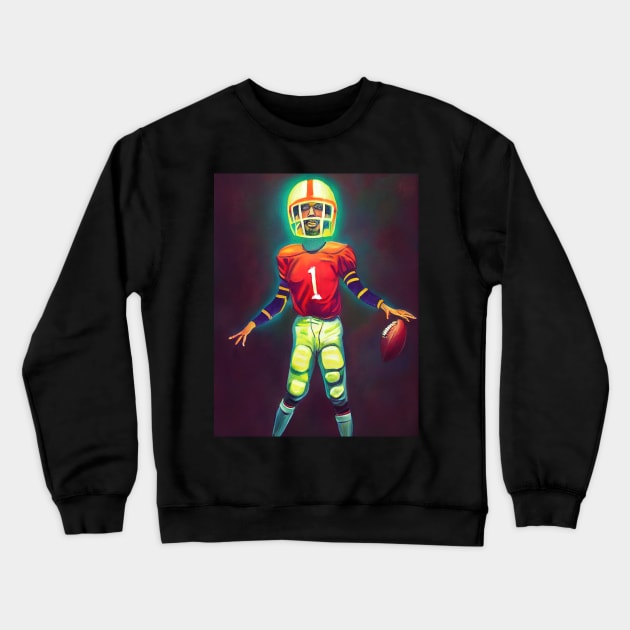 Football Player Hall T-Shirt Crewneck Sweatshirt by ComicsFactory